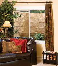 basement egress window and window well in Burnsville