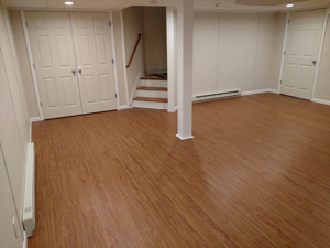 Basement Flooring After in Superior