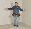Finished Basement after Wall Panels have been installed