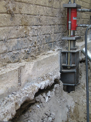 Commercial Push Pier Installation in Bemidji