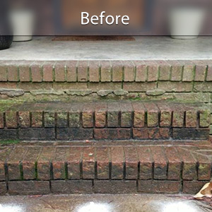 Sunken front stoop in Eau Claire