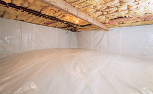 Crawl Space Moisture Barrier After in Minneapolis