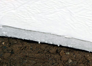Insulation installed on a crawl space floor in Duluth