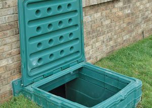 lockable crawl space access door installed in Minneapolis
