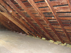 A Minnesota and Wisconsin attic before installation of SuperAttic