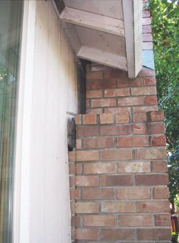 sinking, leaning chimneys that are in danger of collapse in Eden Prairie