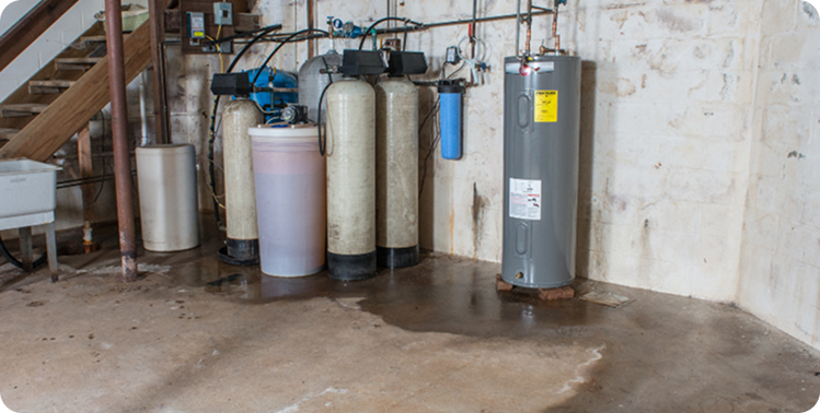 basement-waterproofing-before-wet-utility-area-plymouth-mn 1