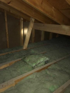 Spray foam air sealing installation in attic in Blackduck MN