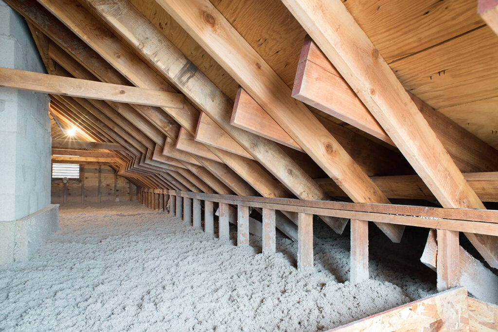 insulation by area of the home attic