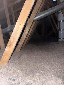 Blown-in cellulose insulation installation in Hudson WI