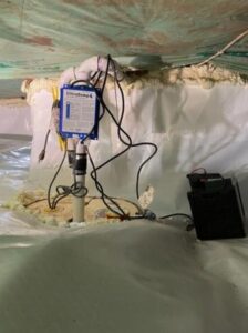Church crawl space encapsulation project in Brule, WI