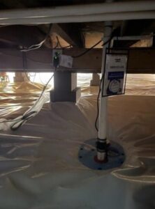 CleanSpace® vapor barrier installed in a crawl space in Cromwell, MN