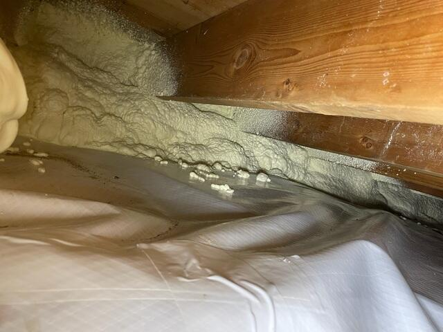TerraBlock insulation installed in crawl space in Ridgeland WI