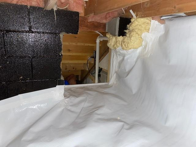 Crawl space insulation and moisture protection in Pillager, MN