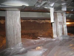 Crawl space before upgrades in Kettle River, MN