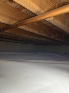 Moisture control improvements in a Hackensack, MN crawl space