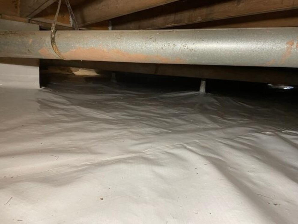 Crawl space waterproofing system installed in Superior, WI