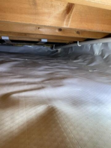 Completed crawl space waterproofing project in Altoona, WI