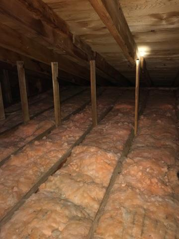 Completed attic insulation project helping prevent ice dams in Cloquet MN
