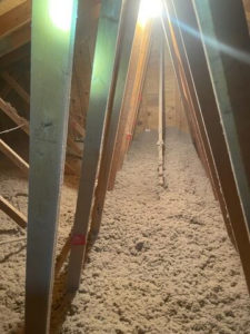 Completed insulation project helping prevent ice dams in Iron River WI