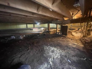 Structural crawl space stabilization project in Park Rapids, MN