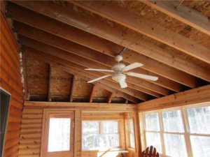 Three season porch before insulation upgrade in Holyoke MN