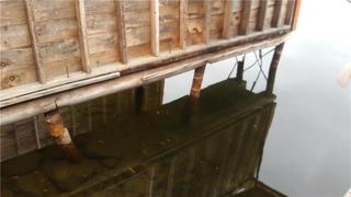 Waterfront boathouse foundation conditions inspected by DBS Repair